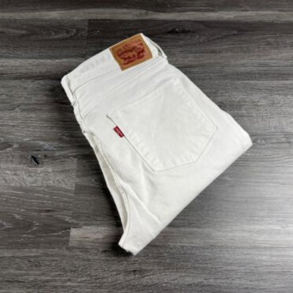 Levi's Denim - Levi's Classic Mid Rise Skinny White Jeans